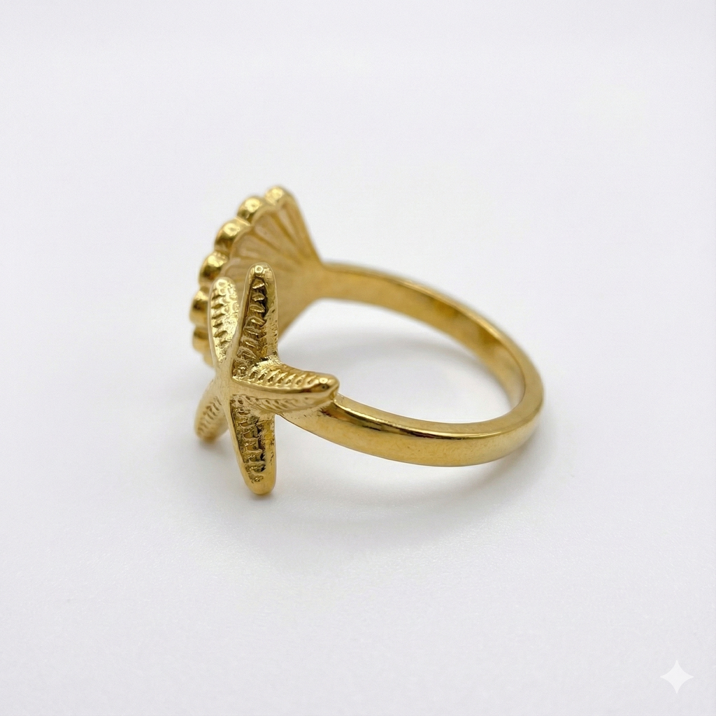 Starfish Shell Ring